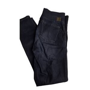 DKNY Jeans Womens Sculpted Leggings Sz 06 Dark Wash Denim Wide Waistband Stretch